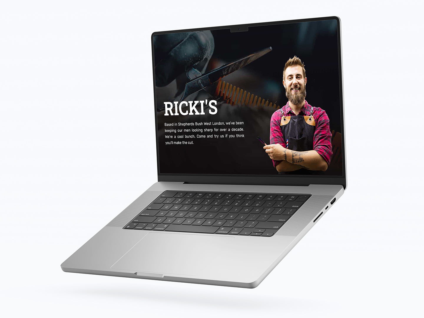 HiJack Web Design Portfolio Example Barber