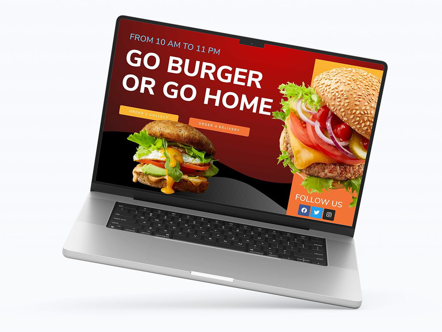 HiJack Web Design Portfolio Example Burger