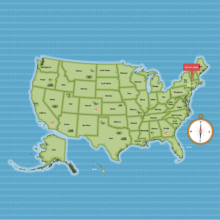 HiJack Web Design USA Service Area Map: New York Office Manhattan, Brooklyn, Queens, Staten Island