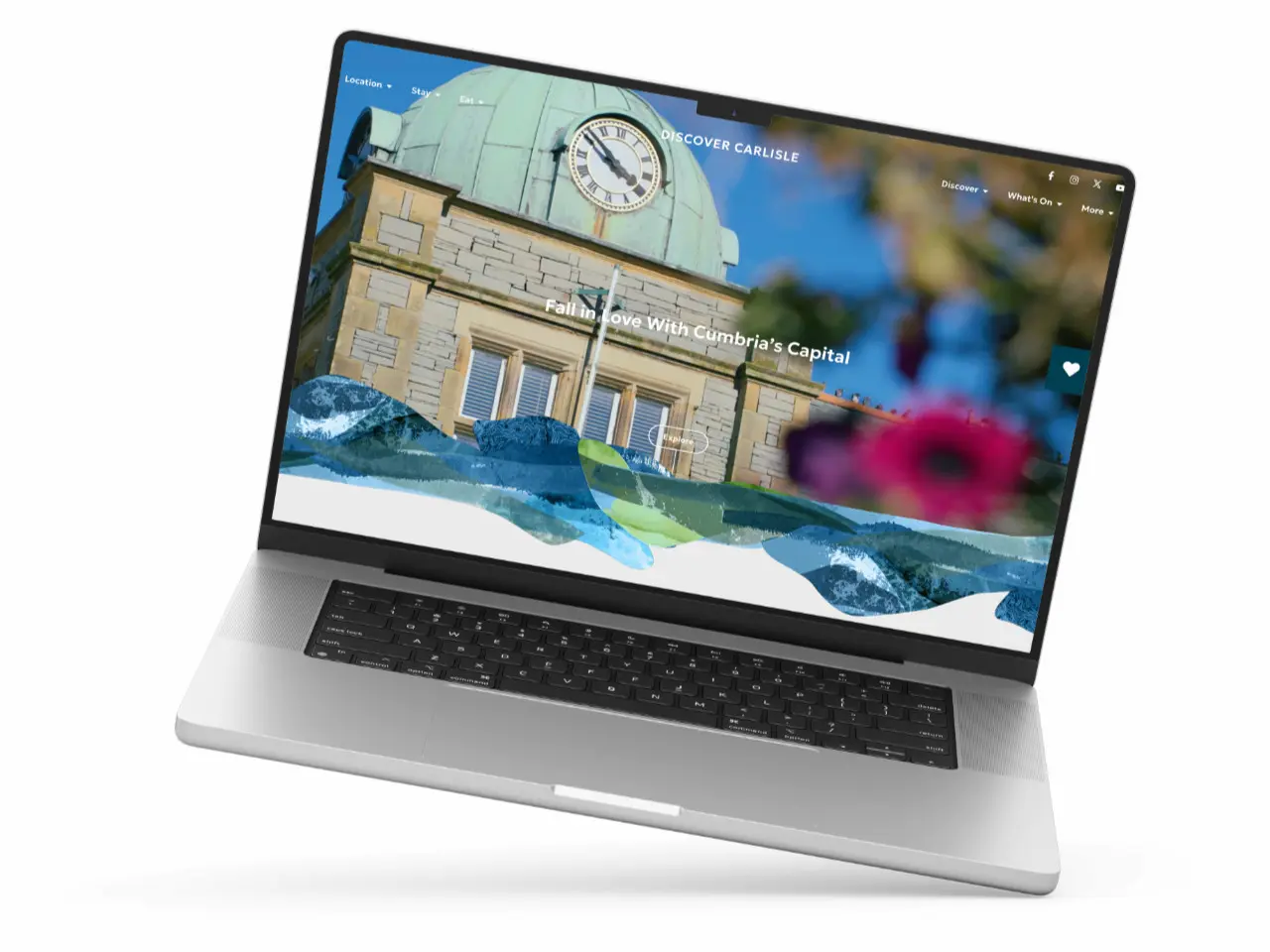 carlisle web design discover cumbria website example
