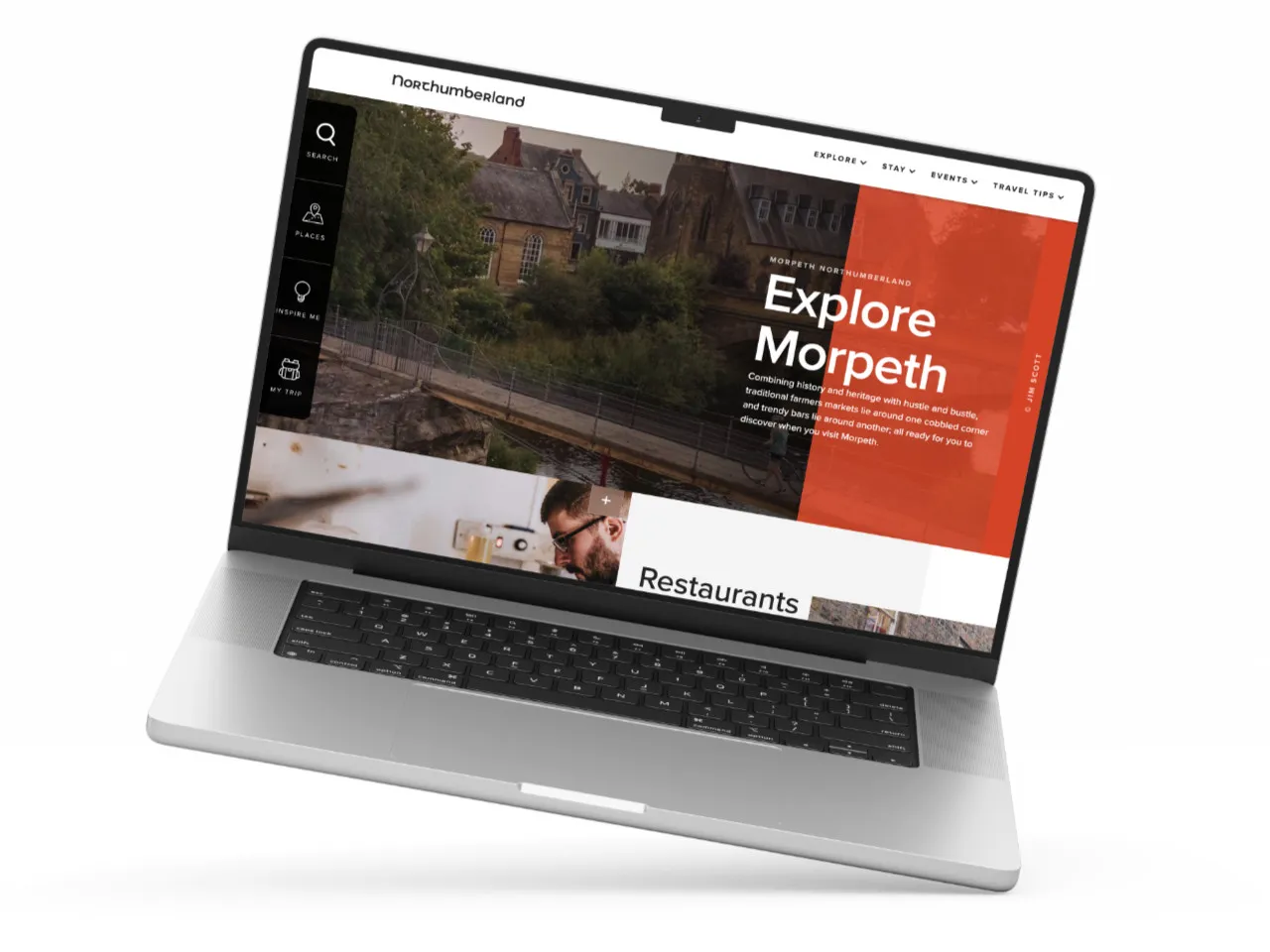 morpeth web design visit northumberland client website example